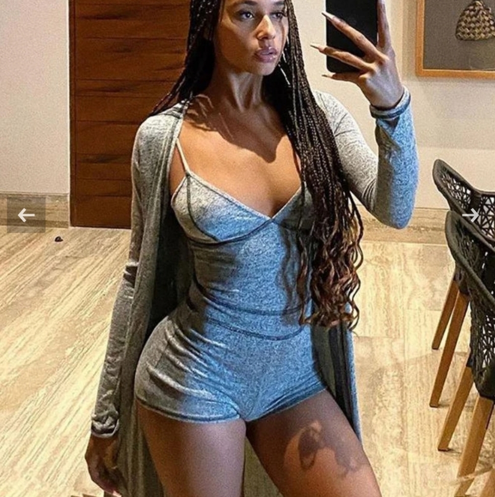 Romper Set - Heather Grey